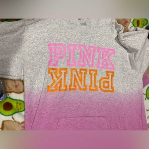 Pink brand hoodie ombré